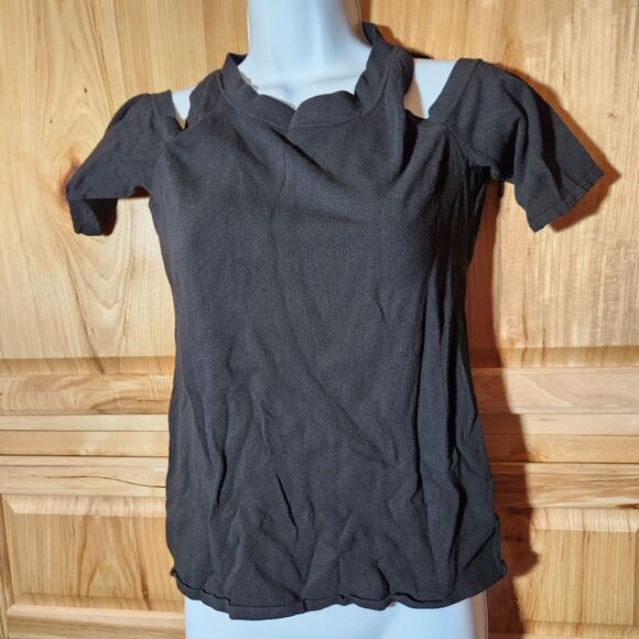 Ellen Tracy open shoulder dressy top womens small - Picture 1 of 5